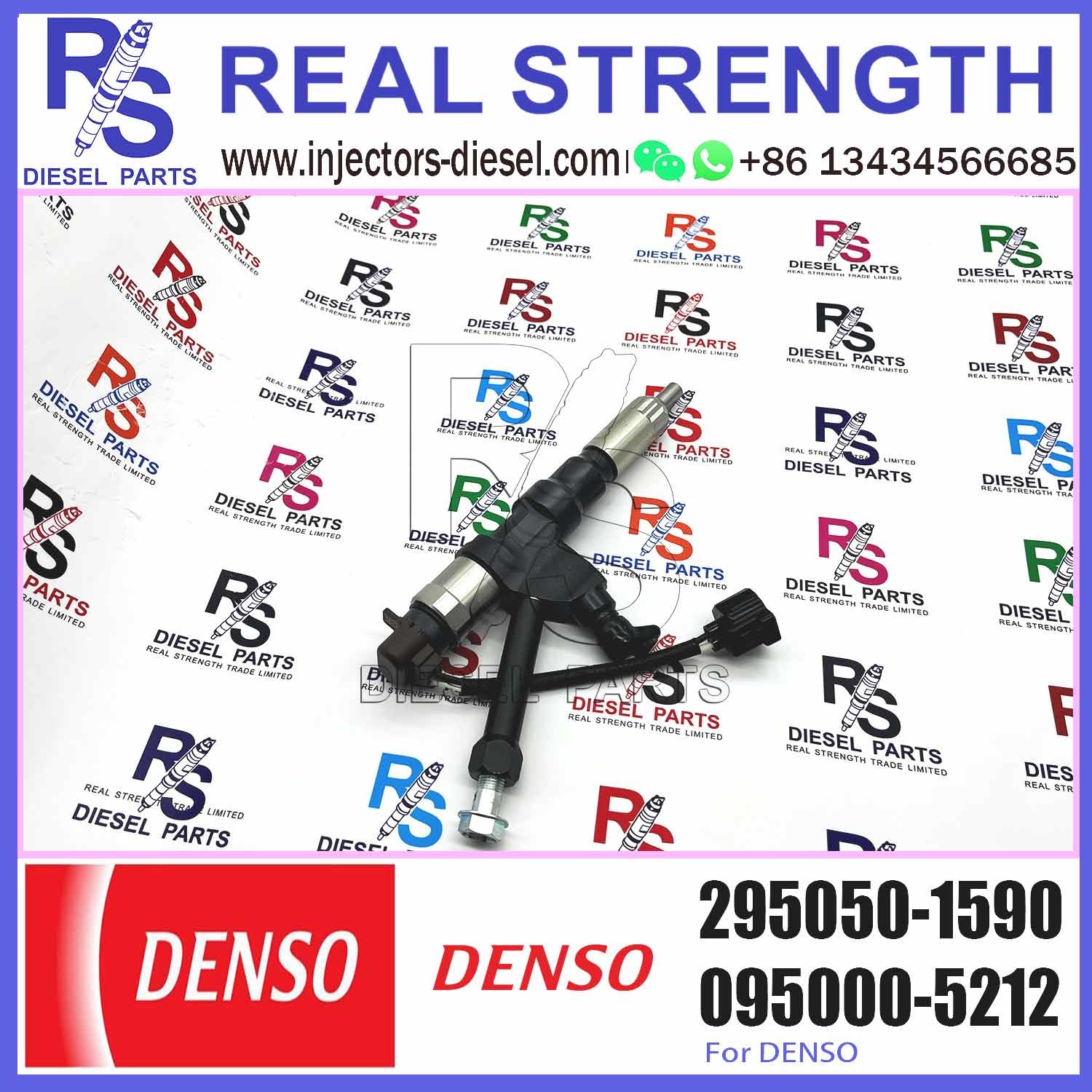 Diesel Injector 23670-E0590 Common Rail Injector 295050-1590 For Toyota HILUX 2KD-FTV