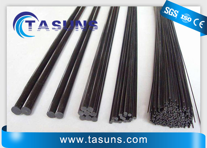 6mm Pultruded Carbon Rods , T300 Carbon Fiber Round Stock
