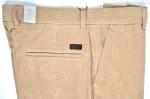 All Cotton Mens Slim Fit Suit Trousers Corduroy Office Beige Adults