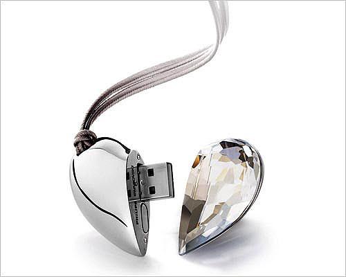 Crystal Heart Shape Usb USB Stick Gift For Wedding 1gb 2gb 4gb 8gb 16gb 32gb