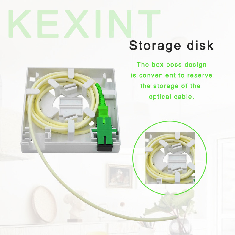 Indoor dustproof Flame Retardant Fiber Optic Distribution Box Multi Functional FTTH 86 ABS
