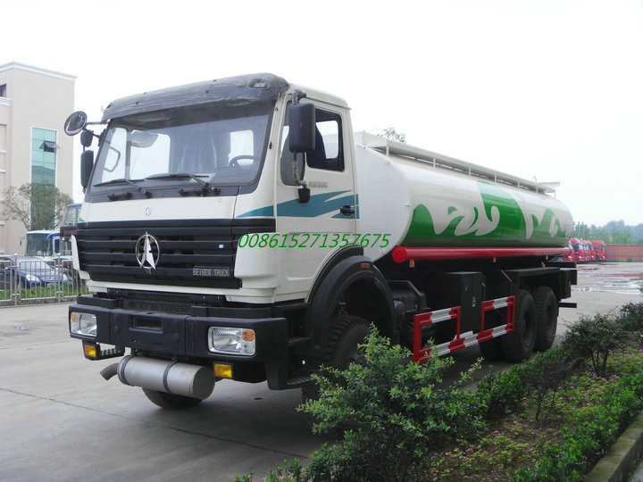 Beiben AWD off road Steel Water Tanker Truck 6x6 With Water Pump Bowser For Transport Clean Drinking Water 16-18cbm