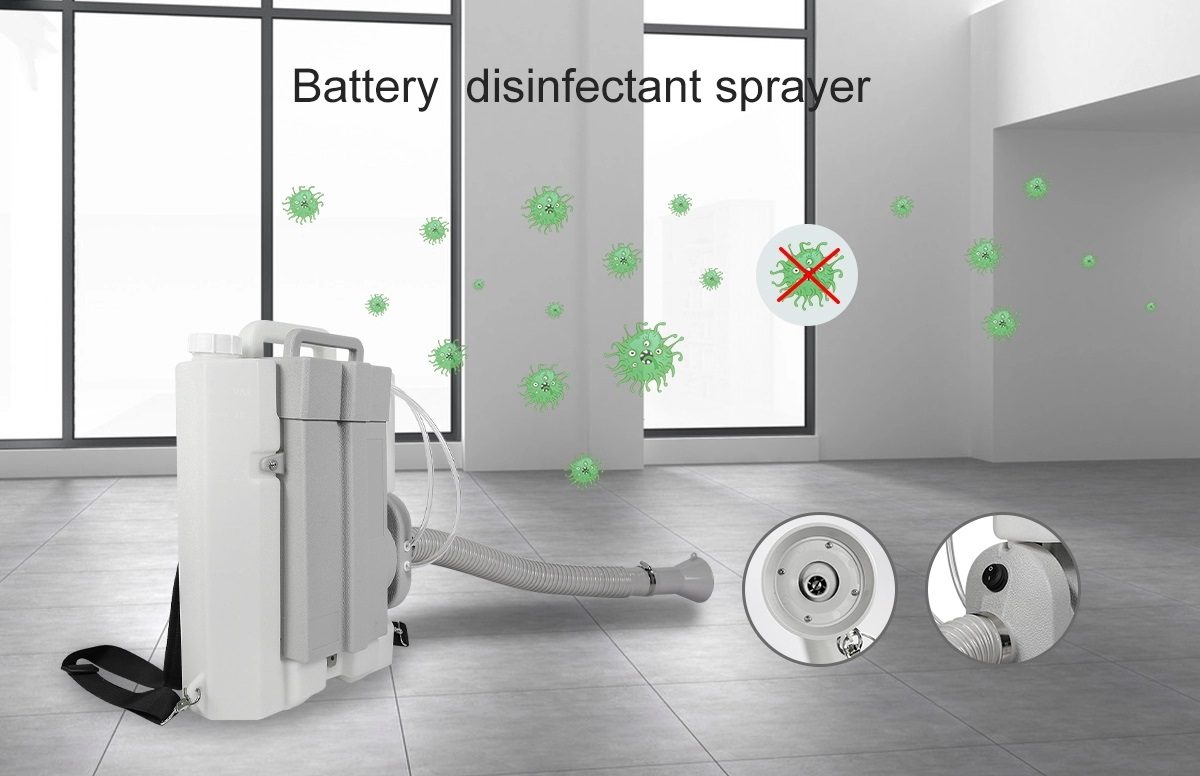 8L 200w Power Battery Agriculture Spray Machine Disinfecting Knapsack Fogger