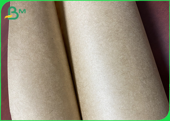 100% virgin 70g 120g Unbleached Brown Kraft Paper Roll For shopping bag