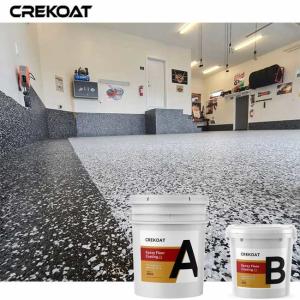 Buy cheap Garages Epoxy Flake Floor Coating Composed Of Epoxy Resin Colored from wholesalers