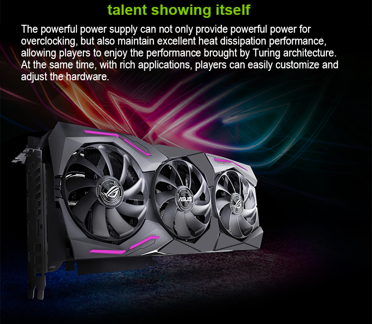 Air Cooling RTX 2080 TI Graphics Card 11GB GDDR6 352 Bit 14Gbps