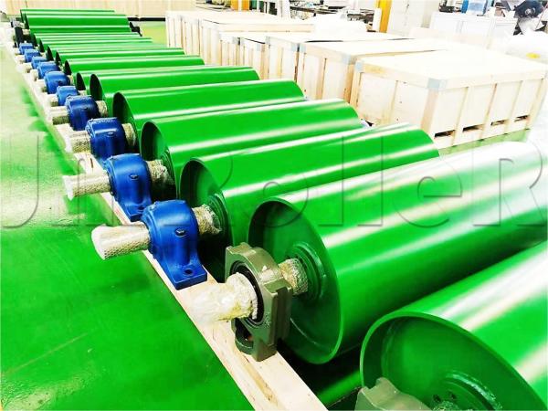 Anti-corrosion coated industrial conveyor tail pulley delivers precision