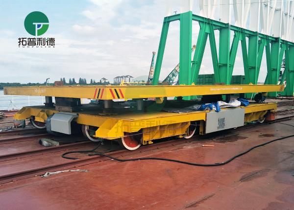 Heavy Load Steel Plate Transport Shipbuilding Rail Transfer Vehicle Matching