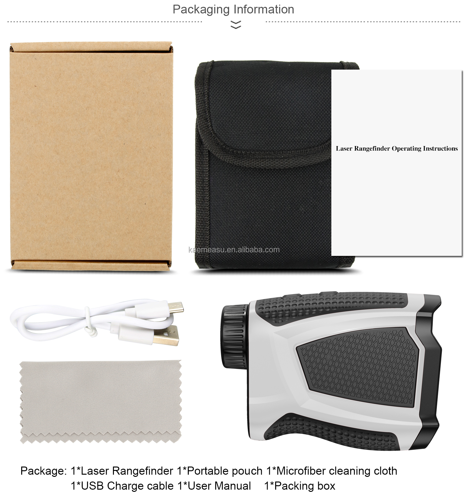 Telescope Golf Rangefinder Laser Distance Meter Hunting Rangefinder Laser Golf Rangefinder