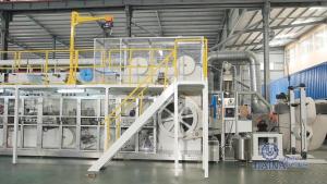 Wholesale 380VAC 600ppm Nonwoven Topsheet Baby Diaper Machinery from china suppliers