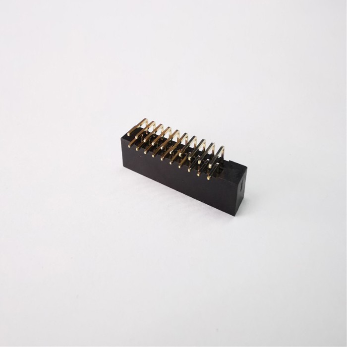 2 X 10p Box Header Right Angle Dip Waterproof Electrical Wire Connectors 2.0mm Pitch