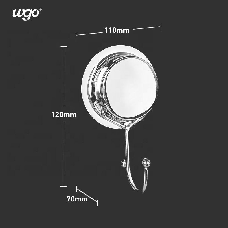 Heavy Duty Minimalist Decorative Coat Hooks Vacuum Suction Glass Hook