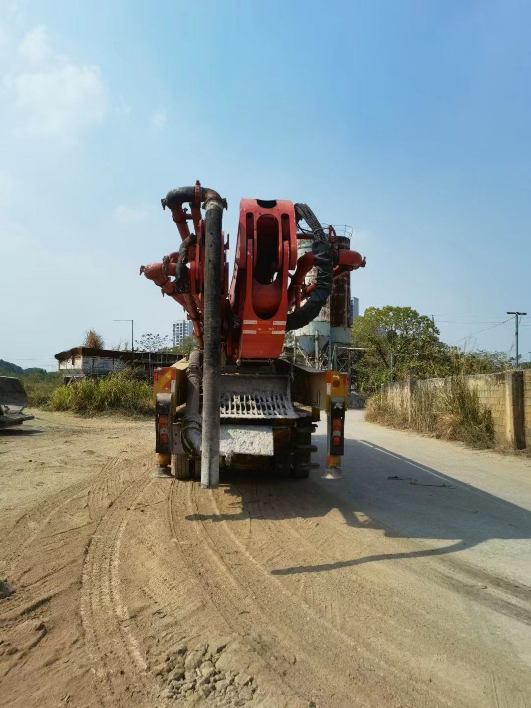 Concrete Boom Pump 56 Meter Truck Mounted Pump Heavy Equipment