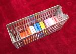 Portable Medical Equipment Accessories 40 Cassettes Metal Staining Rack