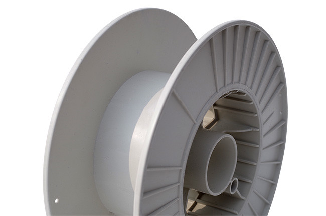 10cm White Plastic Spool Welding Wire Spool 27cm Arc Flux Cored Welding Wire Packaging