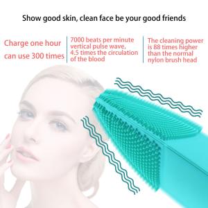 Wholesale High Frequenc Exfoliating Silicone Skin Brush Food Grade Material 6000rpm from china suppliers