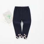 Spring Autumn Children'S Casual Trousers Yarn Dyed Boomer Grey Wide Leg Trousers