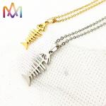 Unisex SS304 Skeleton Pendant Necklace Thickness 2.5MM