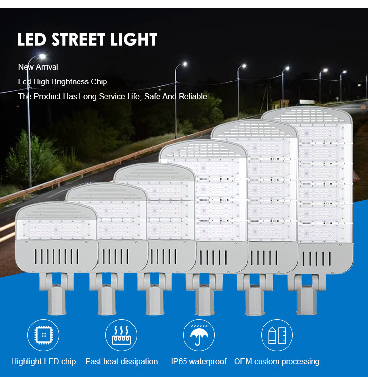 High-Performance LED Street Lights Pole Mounted Die-casting Aluminum
