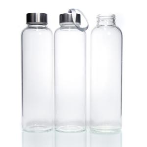 Wholesale 24oz 16oz Drinking Bottle Glass Water Bottle With Bamboo Lid from china suppliers