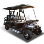 Black 4x4 Electric Golf Cart UTV Utility Car With Lithium Battery Road Legal
