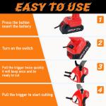 21V Lithium Electric Pruning Shear Household Garden Cutter Pruner Battery