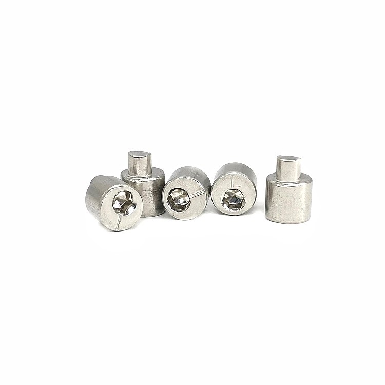 Non Standard Hexagonal Eccentric Nail 304 Stainless Steel Solid Flat Round Head Step Rivet Fastener Connector