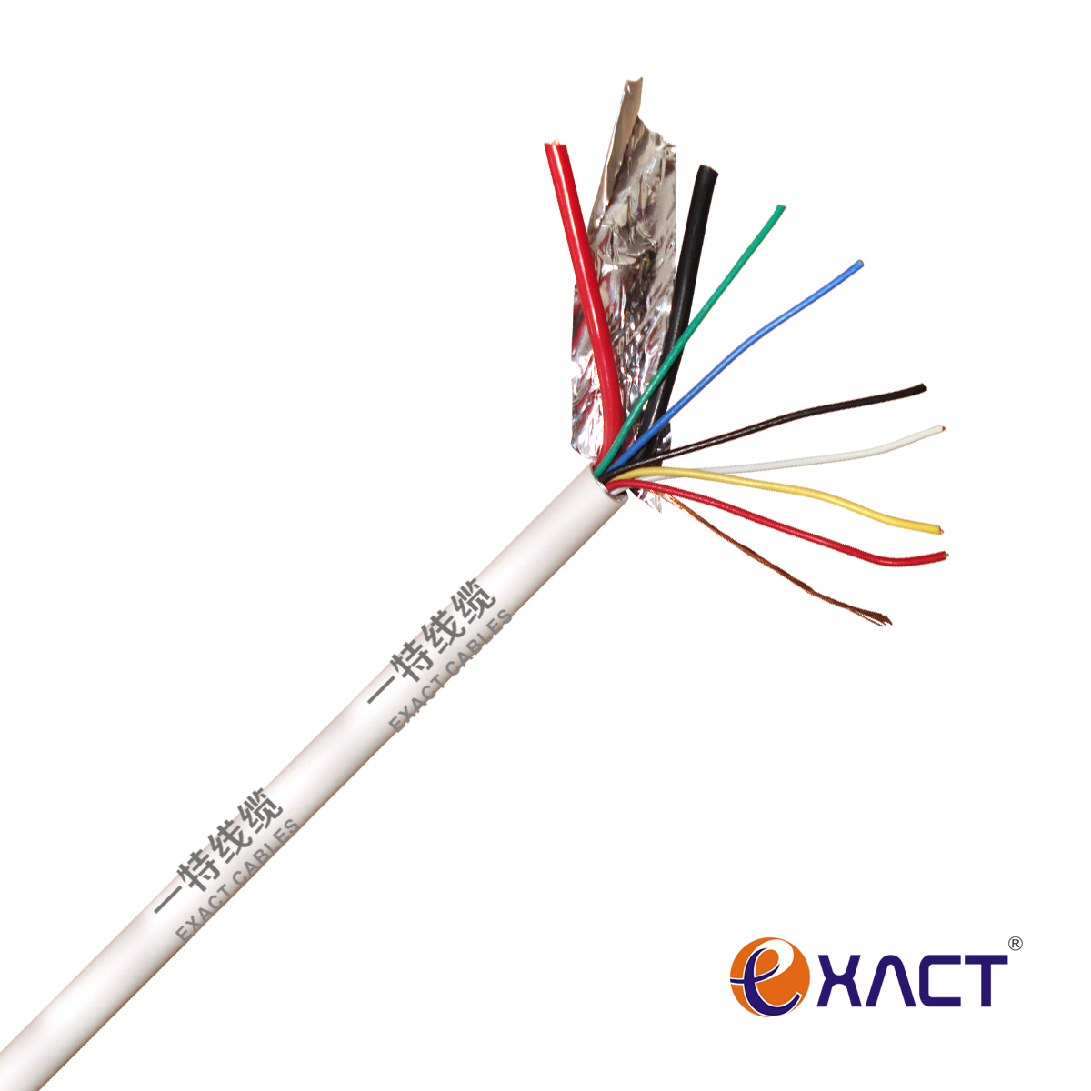 Unshielded Stranded 6x0.22mm2 2x0.5mm2 2*24AWG Composite Control Alarm Cable for Control