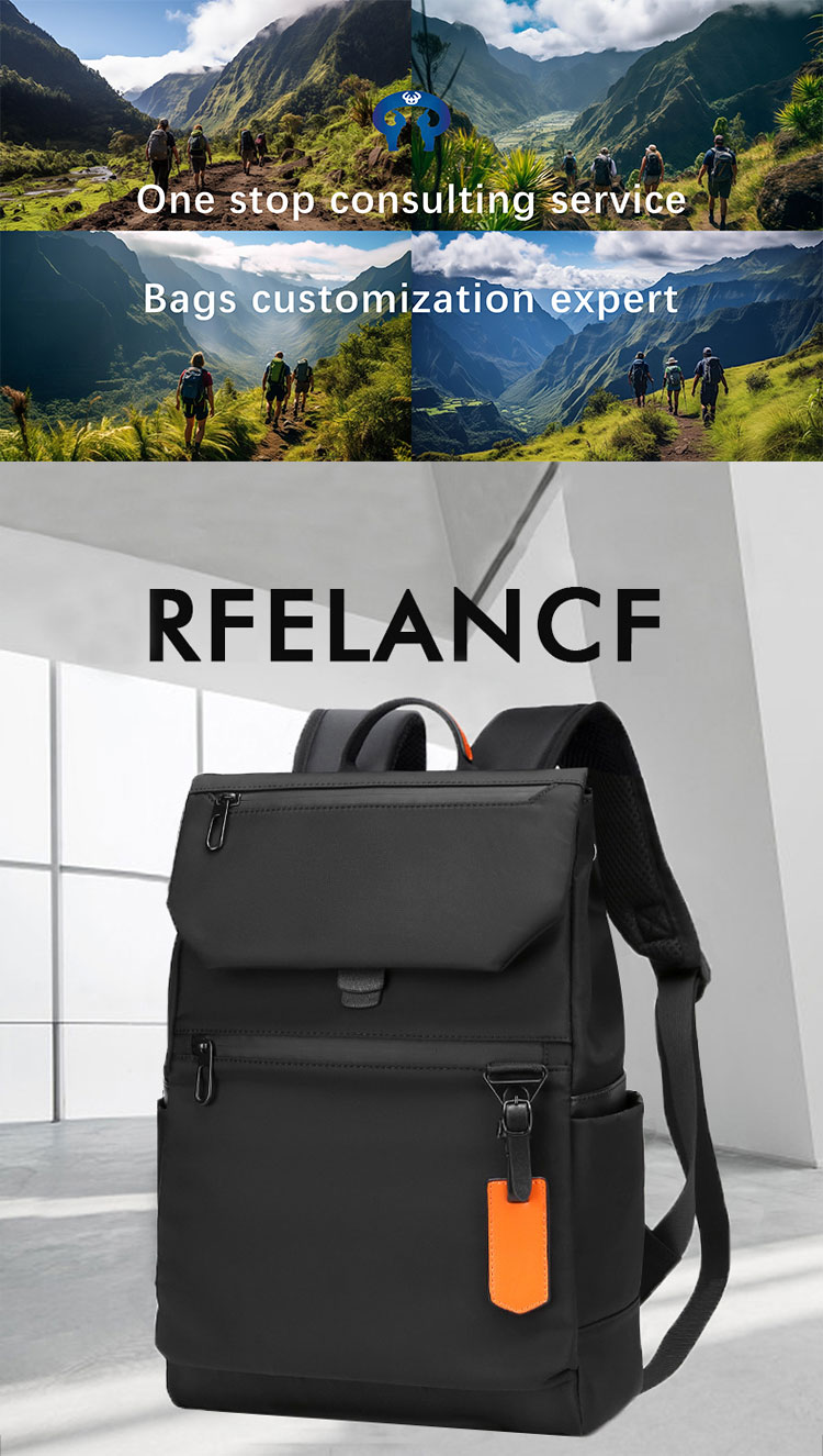 Customized Logo Men's Laptop Backpack Casual Business Computer Backpack Bag