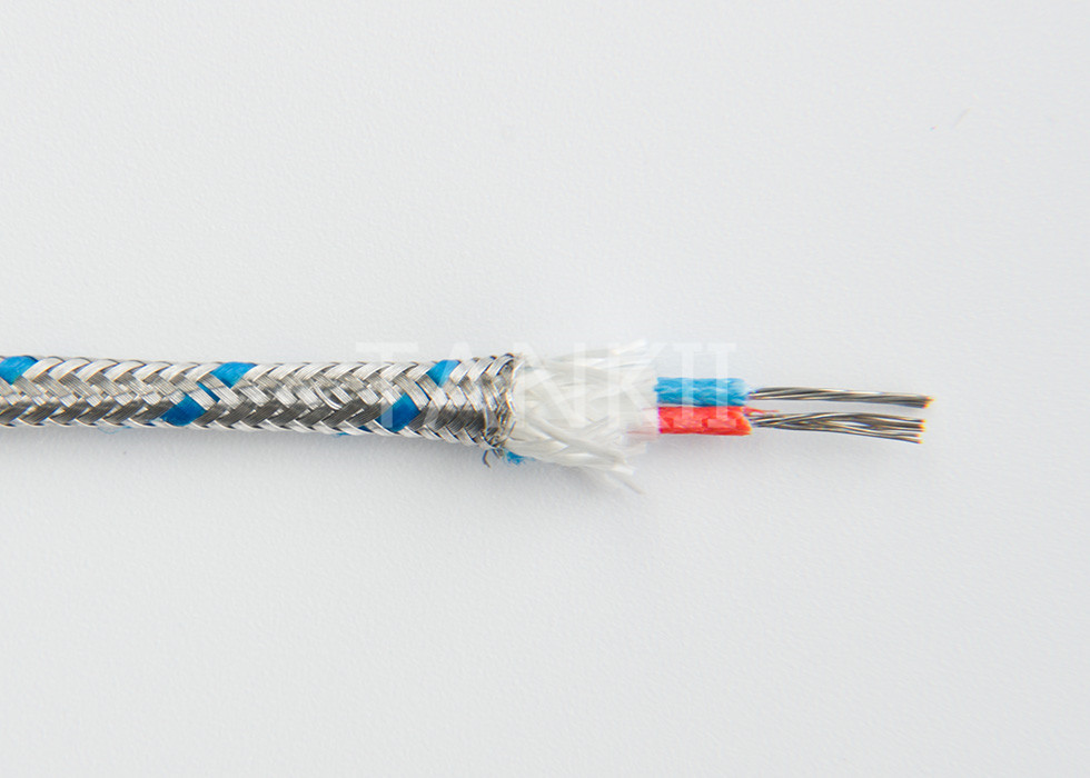 K Type PTFE Insulated Thermocouple Extension Cable 24AWG