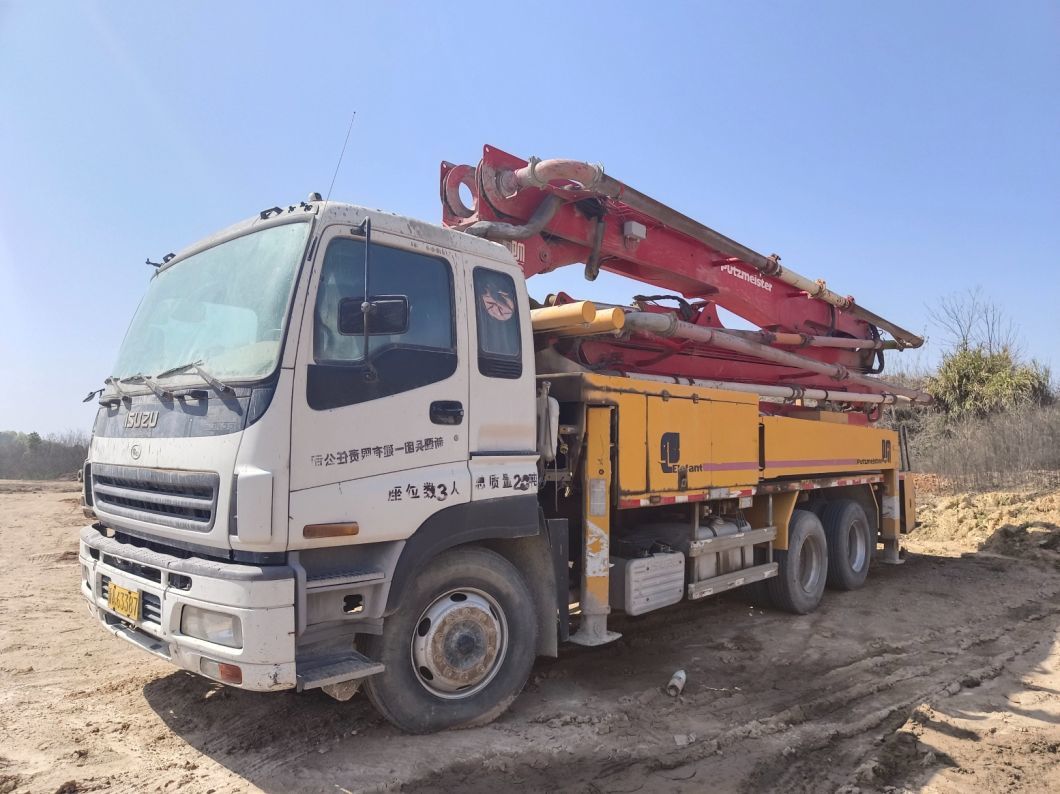 Putzmeister 38m Concrete Pump Truck Concrete Placing Boom Beton Pumper Concrete Mixer Truck Second Hand Used Pump