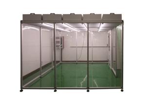 Wholesale Pharmaceutical Softwall Clean Room , Laminar Flow Down Booth Light Weight from china suppliers