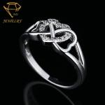 AAA CZ Stone Heart Shape 925 Engagement Ring Lead Free