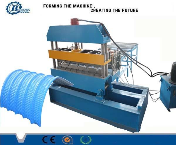 Color Steel Fully Automatic Hydraulic Crimping Machine / Corrugated Roofing