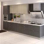 Environmental Friendly Modern Kitchen Cabinet Complete with Faucet Accessories