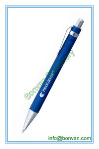 Wholesale metal clip plastic ball pen,printed pen with metal clip from china suppliers