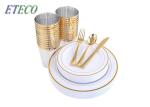 Dishwasher Safe Gold Cutlery Set Plate Knife Kitchen Tools Restaurant Using