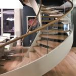 Customizable Glass Stair Railings for PVC Fences 50 w *50 h mm After-sale