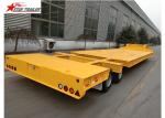 One Line Lowboy Flatbed Trailer , 8 Units Twist Lock Lowboy Equipment Trailers