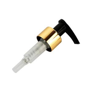 Wholesale 28/400 Bottom Plastic Gold Aluminum Lotion Pump Cosmetic Pump from china suppliers