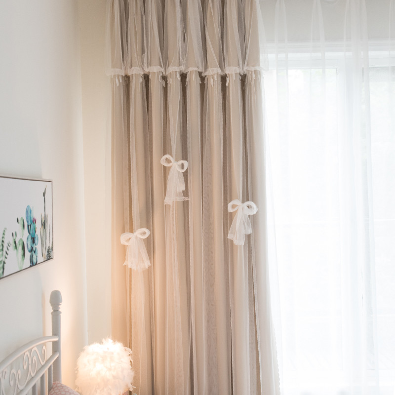Polyester Linen Cotton Fabric Blackout Solid Color Curtain Fabric