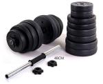 china high quality manufacture factory black cement dumbbell set for sales