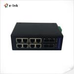 Industrial 8-Port 10/100/1000T 802.3at PoE + 4-Port 100/1000X SFP Managed