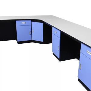 Wholesale Solid Physiochemical Board Laboratory Island Bench Steel Sheet Science Lab Desk from china suppliers