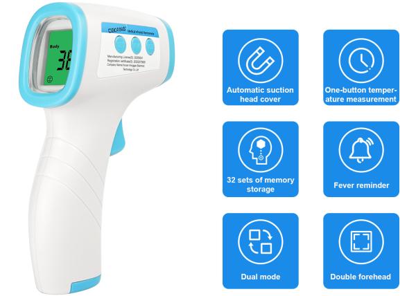Forehead Thermometer For Fever , Digital Medical Infrared Thermometer Non