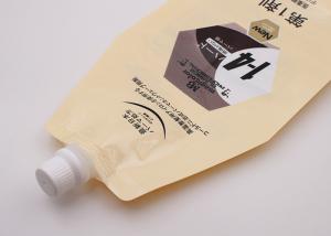 China 200ml To 1KG Liquid Spout Bags / Water Pouch With Spout Caps CMYK Color on sale