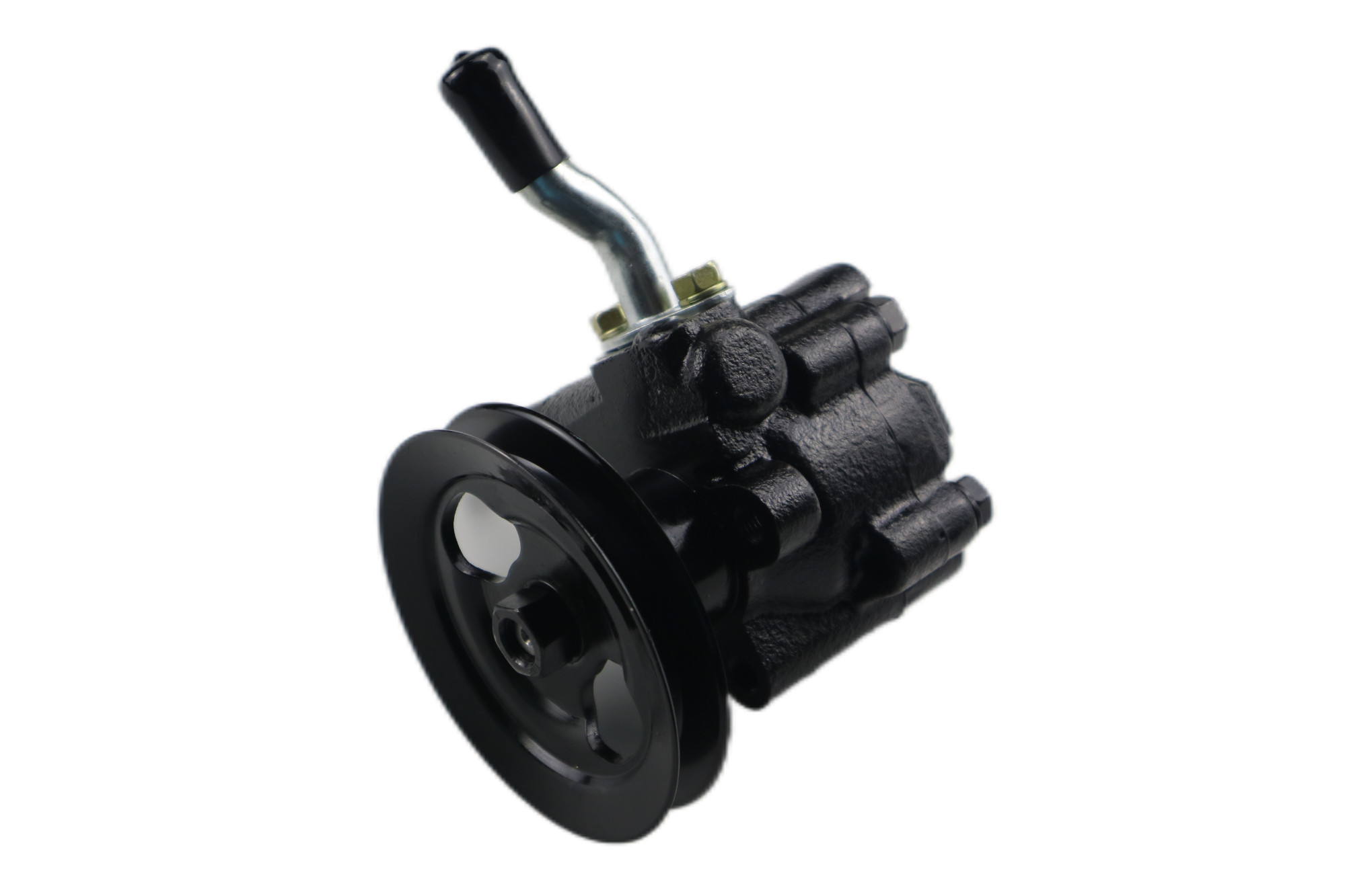 Black Isuzu Chassis Parts TFR17 4ZE1 Car Power Steering Pump 8971040201