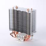 Aluminum Bonded Fin Copper Pipe Heat Sink Folded 75w Heat Dissipation