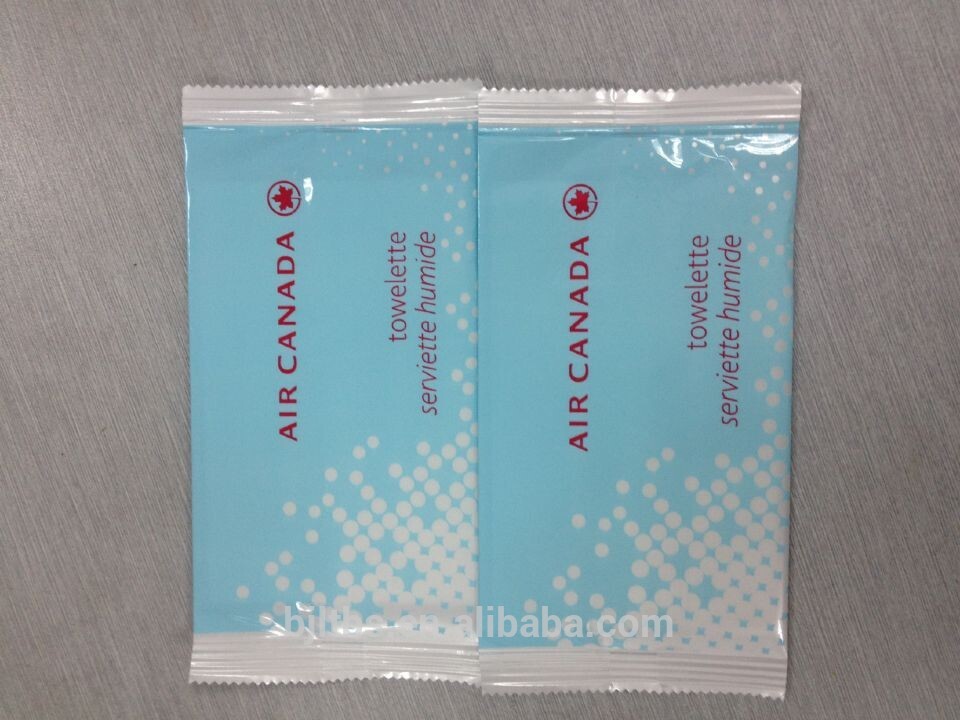 OEM manufacture single package Airlines wet wipes