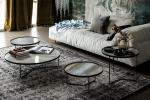 Simple Modern Round Marble Top Coffee Table For Living Room / Dining Room